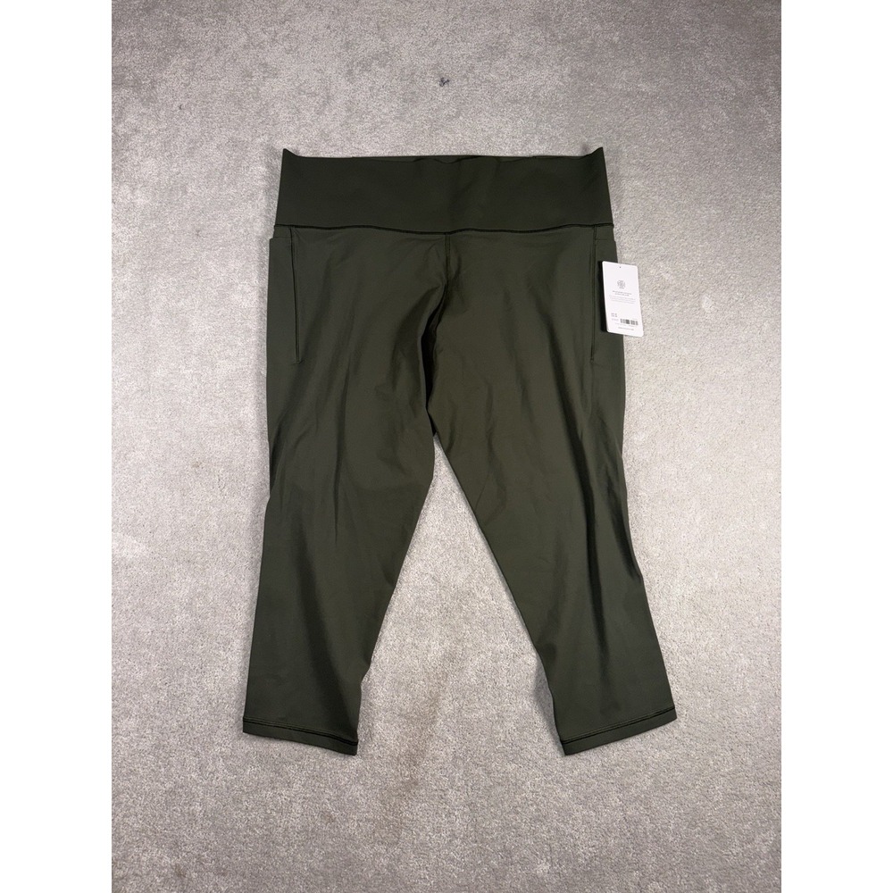 ATHLETA SALUTATION STASH 7/8 Plus 3X (22/24) Active Pullon Leggings $109 Green